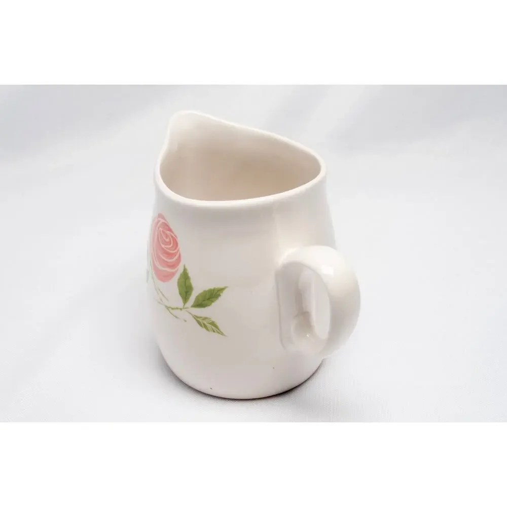 Vintage Franciscan Whitestone Pink-a-Dilly Creamer Pink Rose